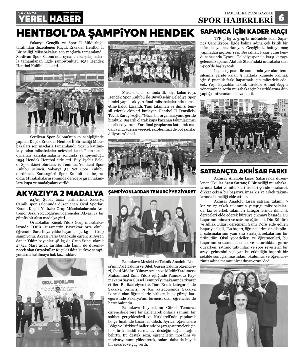 Sakarya Yerel Haber Gazetesi 44. Sayısı Çıktı
