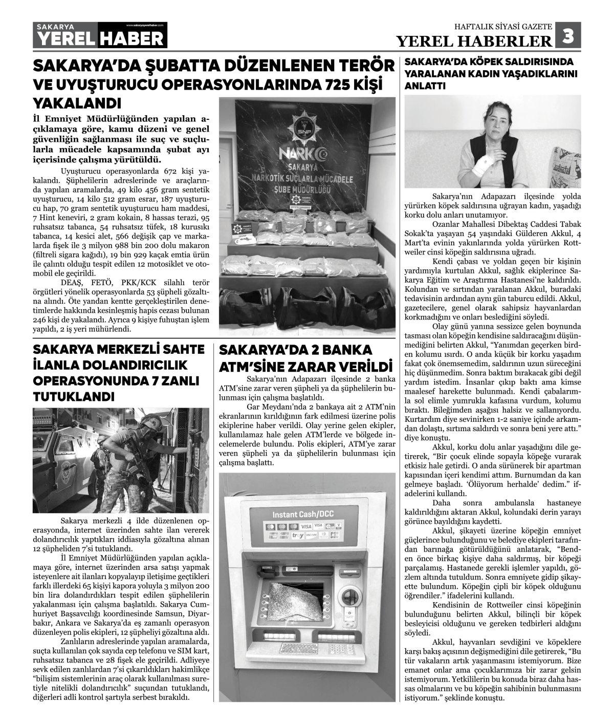 Sakarya Yerel Haber Gazetesi 45. Sayısı Çıktı
