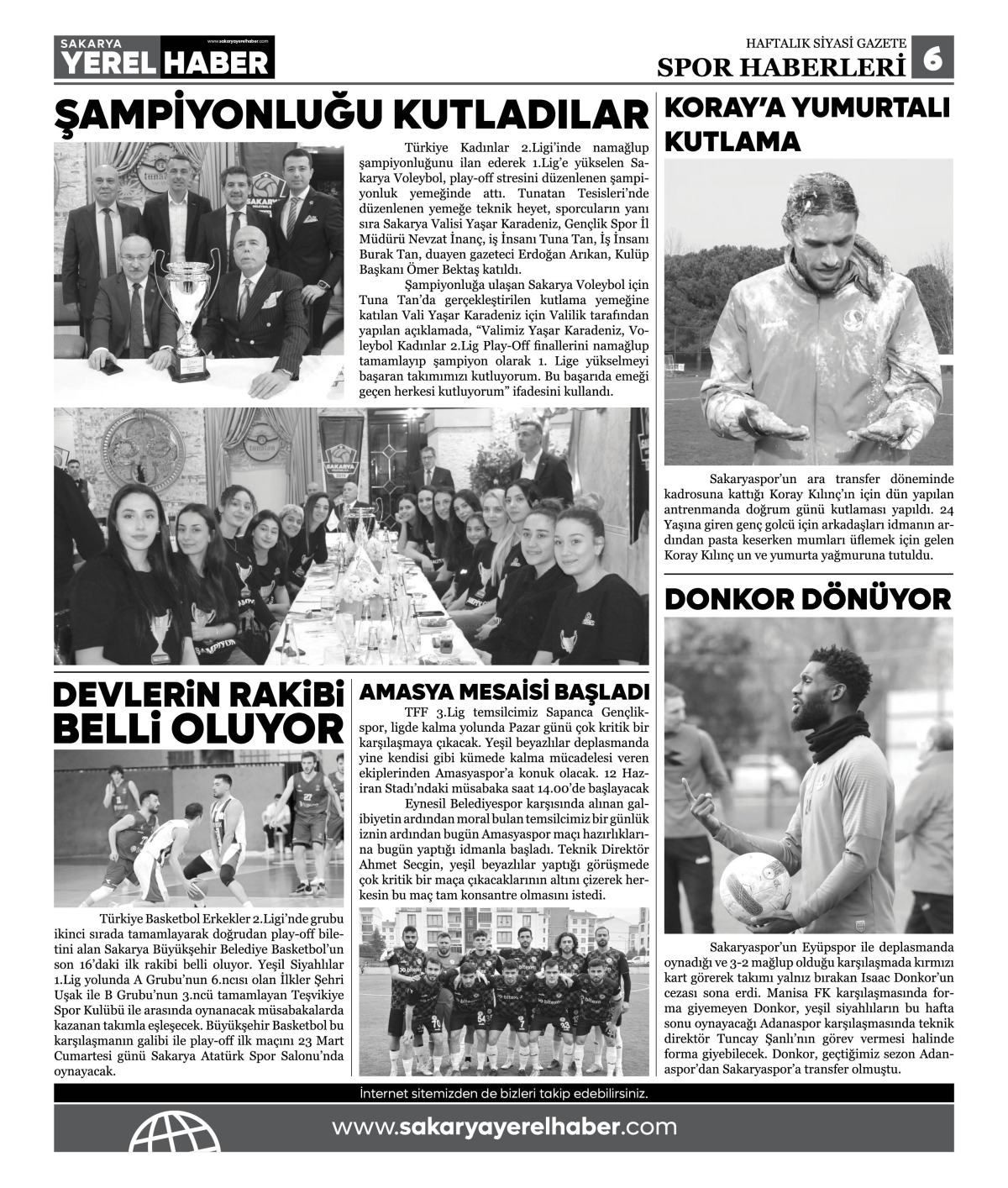 Sakarya Yerel Haber Gazetesi 45. Sayısı Çıktı