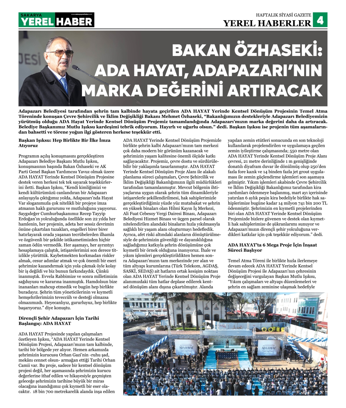 Sakarya Yerel Haber Gazetesi 46. Sayısı Çıktı