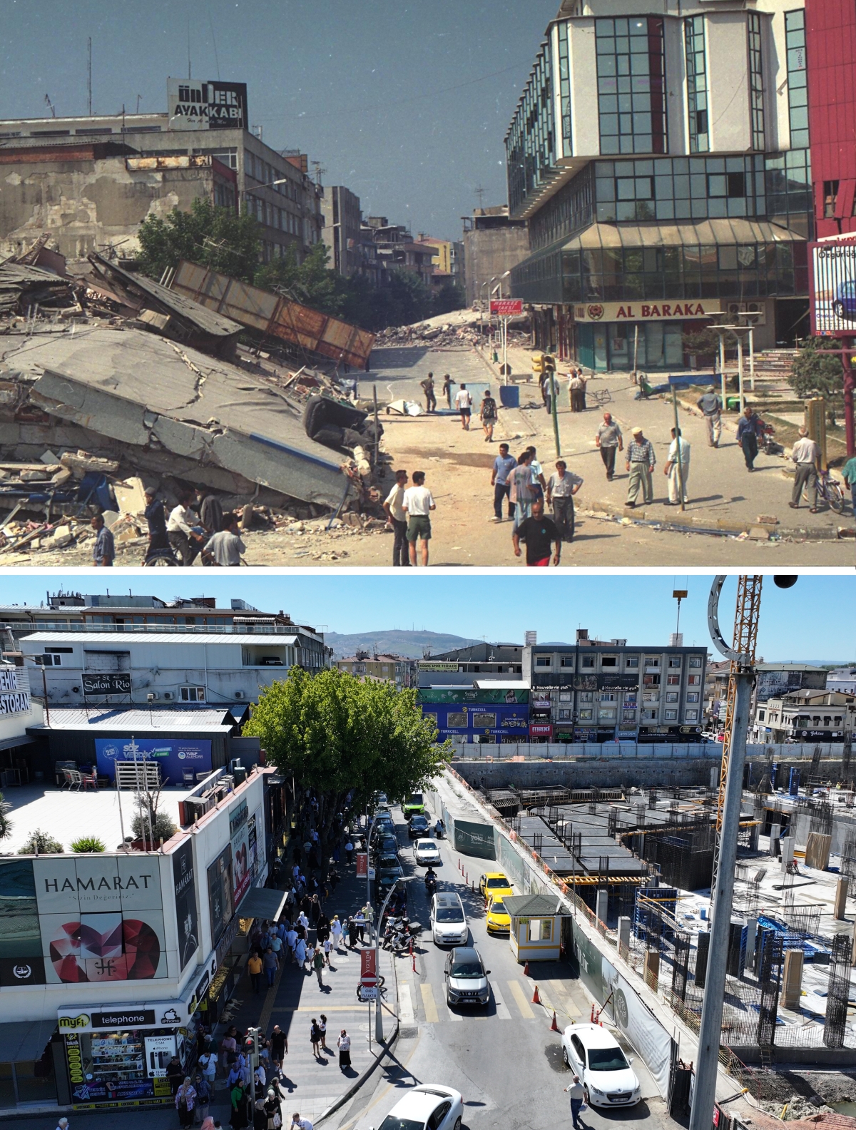 Adapazarı'nda yıkımın yaşandığı bazı alanlar yeniden görüntülendi