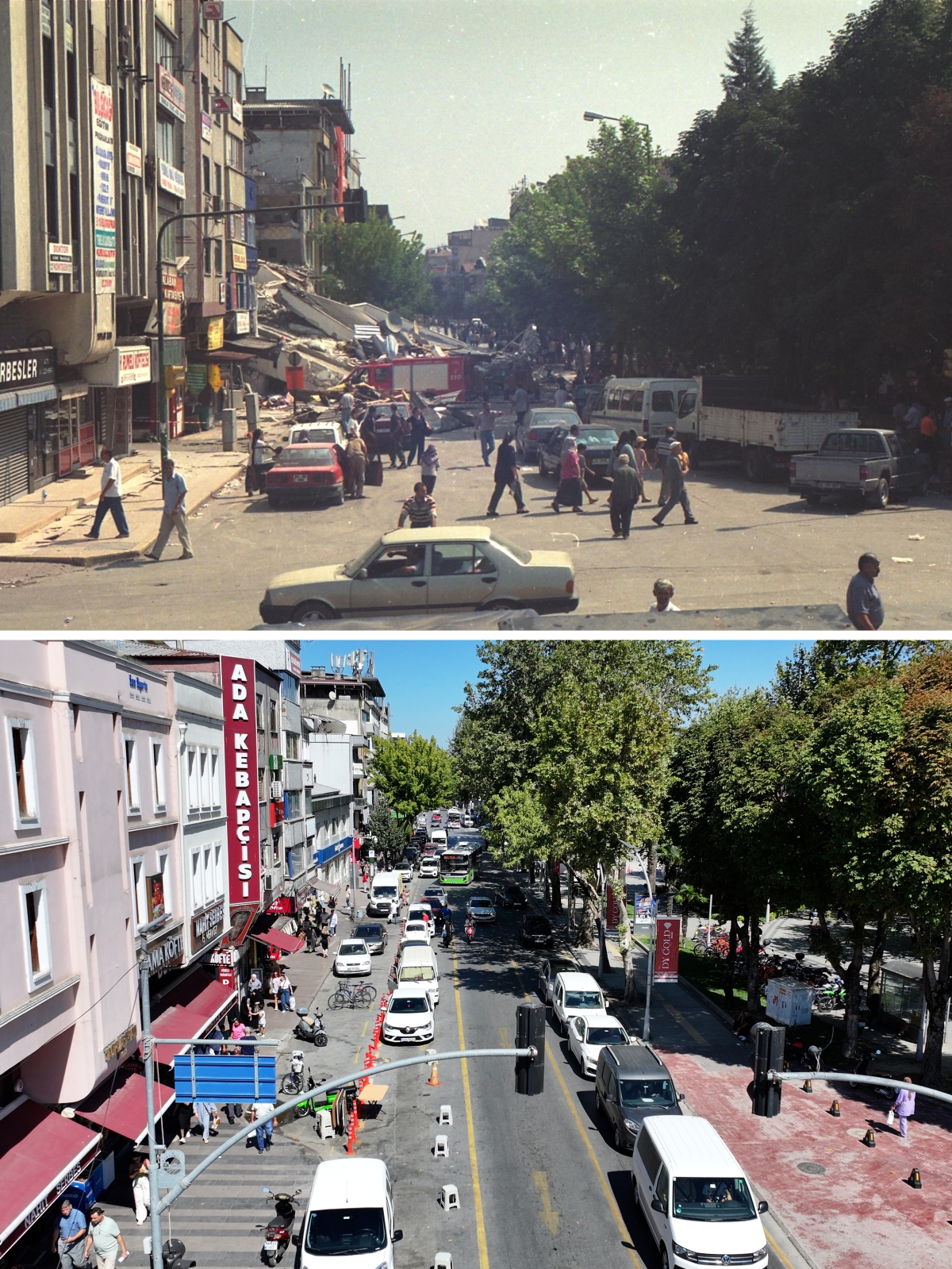 Adapazarı'nda yıkımın yaşandığı bazı alanlar yeniden görüntülendi