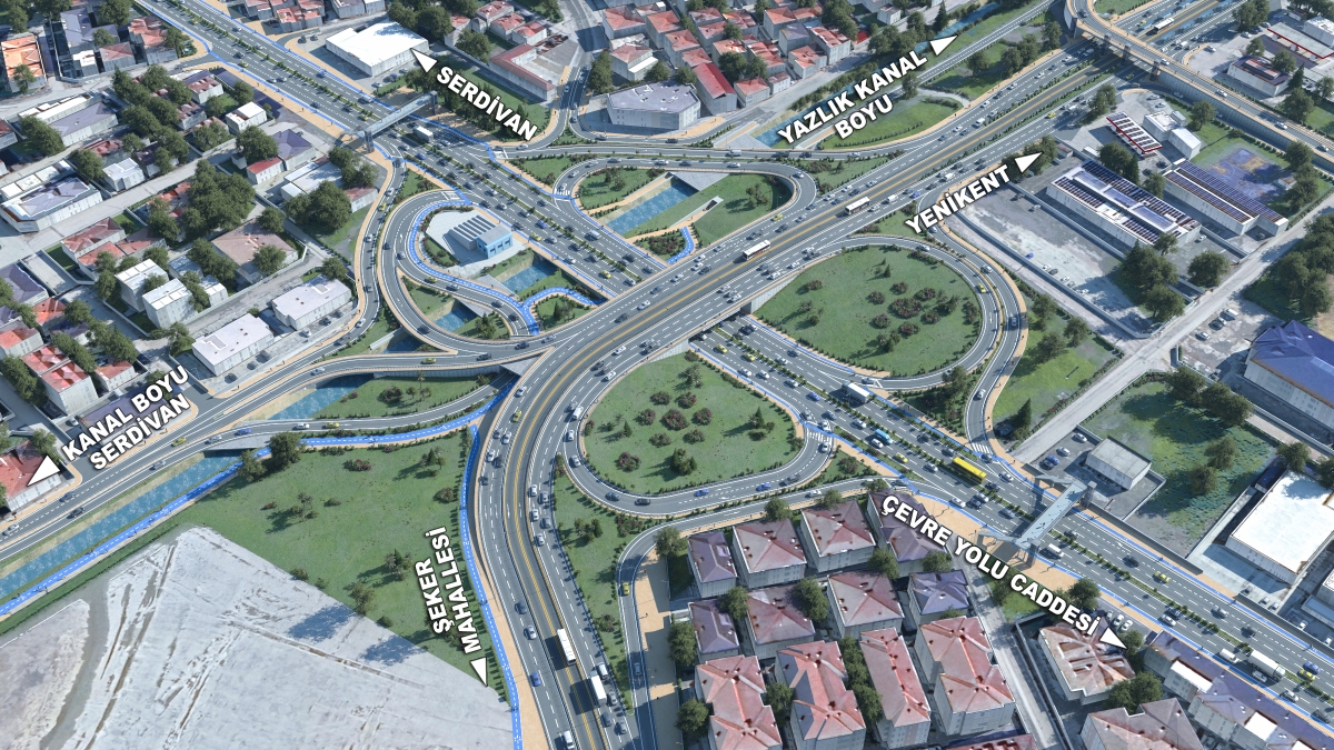 Yazlık Katlı Kavşak projesi
