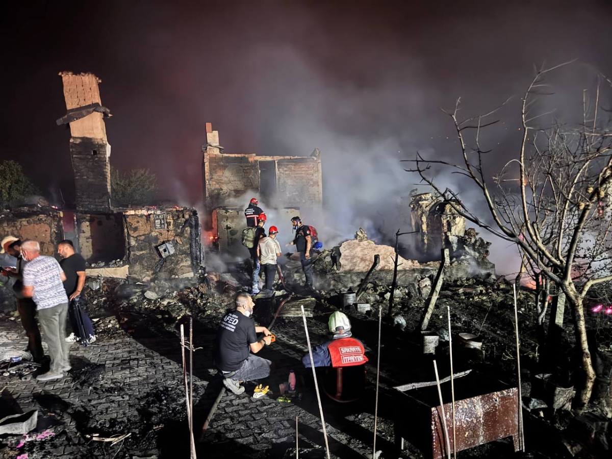 Sakarya'da çıkan orman yangını nedeniyle iki mahalle tahliye edildi