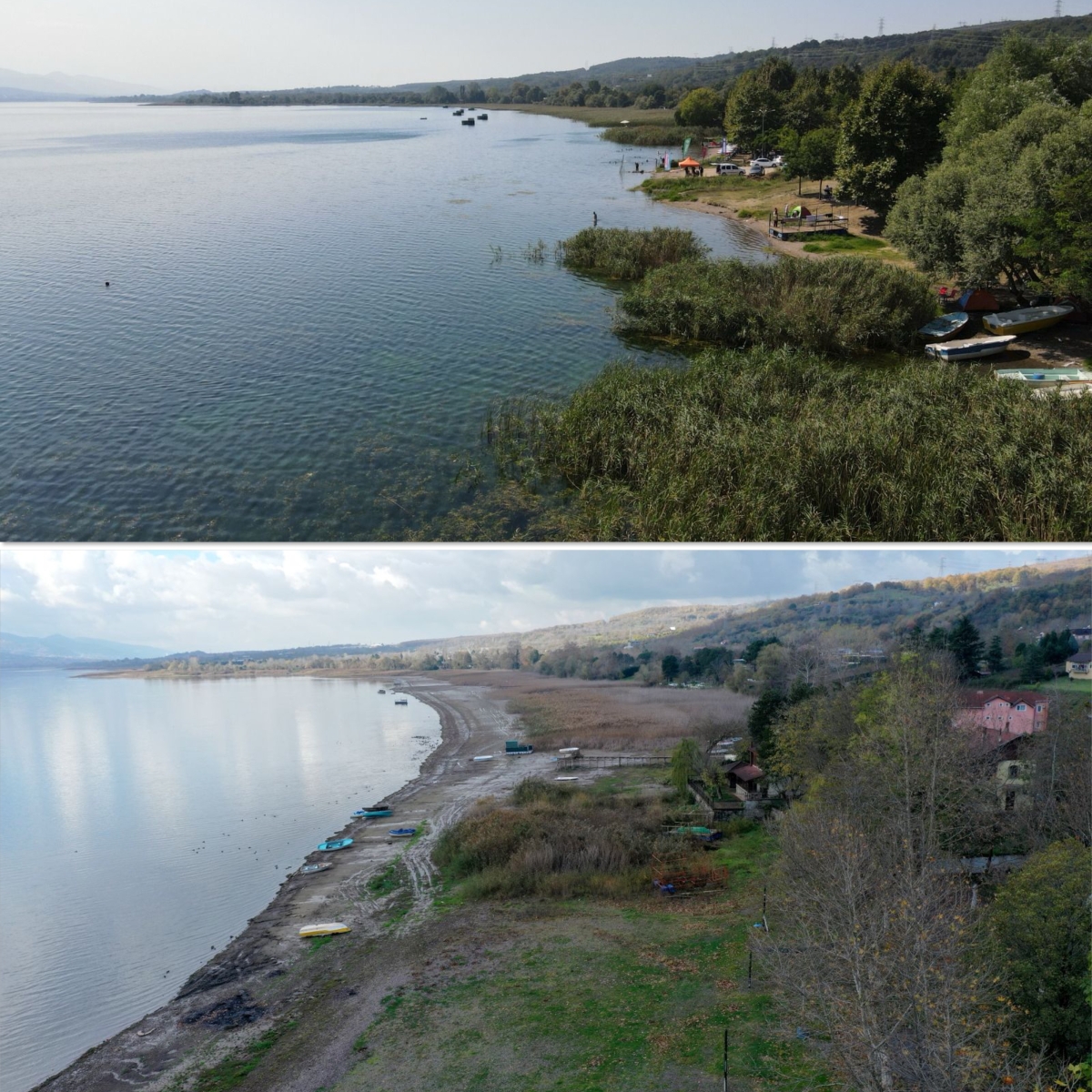 Sapanca Gölü kuraklık nedeniyle tehdit altında