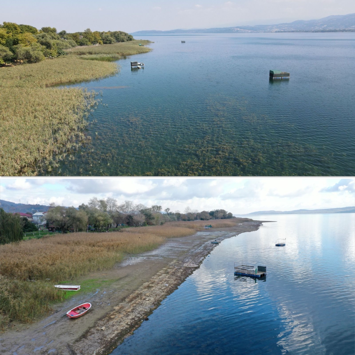 Sapanca Gölü kuraklık nedeniyle tehdit altında