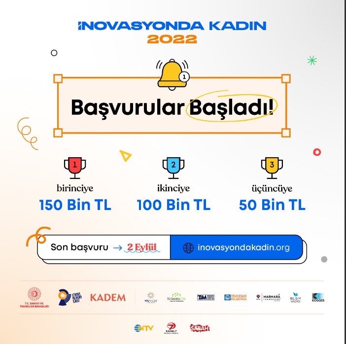 KADEM İNOVASYONDA KADIN 2022 BAŞVURULARI BAŞLADI
