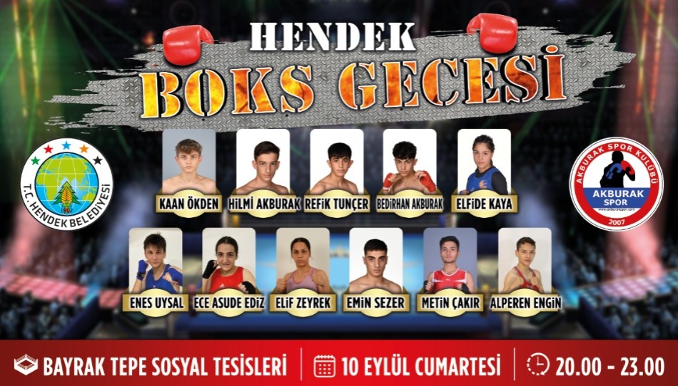 HENDEK’TE ULUSLARARASI BOKS GECESİ DÜZENLENECEK
