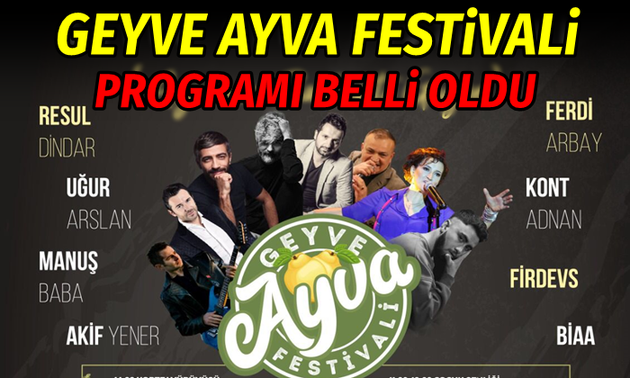 Sakarya'da 3. Geyve Ayva Festivali düzenlenecek