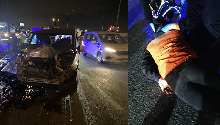 Alkollü sürücü kazaya yol açtı! 5 araç birbirine girdi: 2 yaralı

