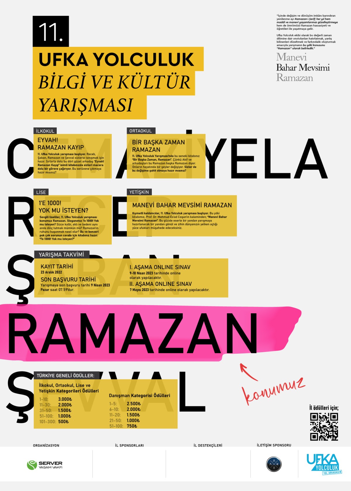 11.UFKA YOLCULUK BİLGİ VE KÜLTÜR YARIŞMASI KAYITLARI BAŞLADI