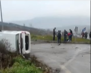 Karasu yolunda trafik kazası