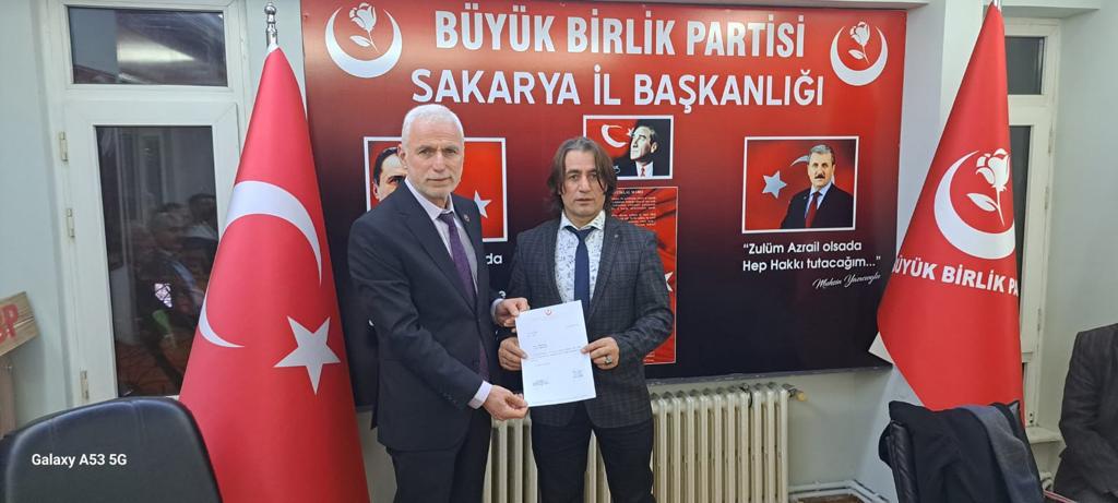 Büyük Birlik Partisi Kocaali İlçe Başkanlığına Selim Balta atandı.
