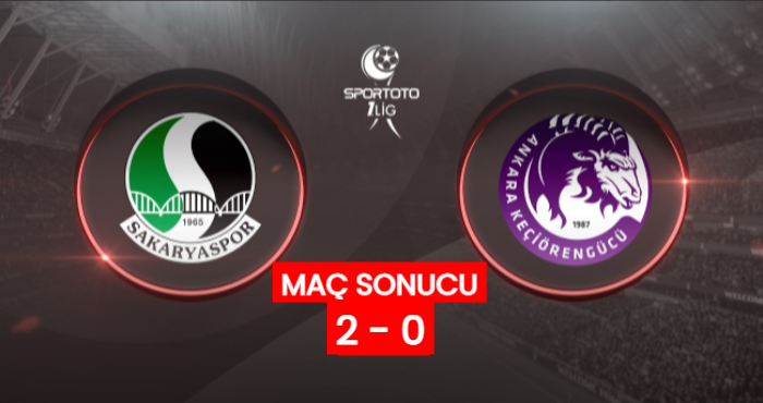 Sakaryaspor 2 - 0 Ankara Keçiörengücü