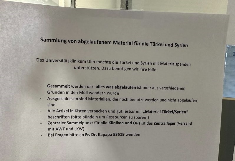 Almanya’da bir hastaneden tepki çeken duyuru: 