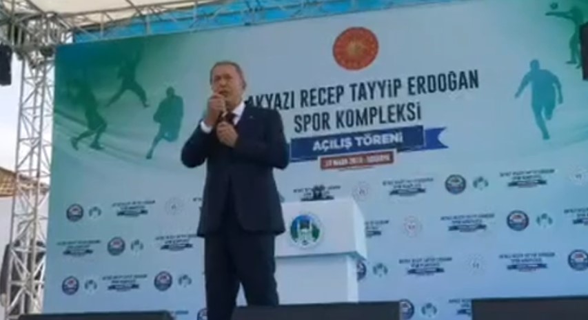  Hulusi Akar, Akyazı Recep Tayyip Erdoğan Spor Kompleksi açılış töreninde konuştu