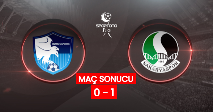  Erzurumspor - Sakaryaspor 0-1