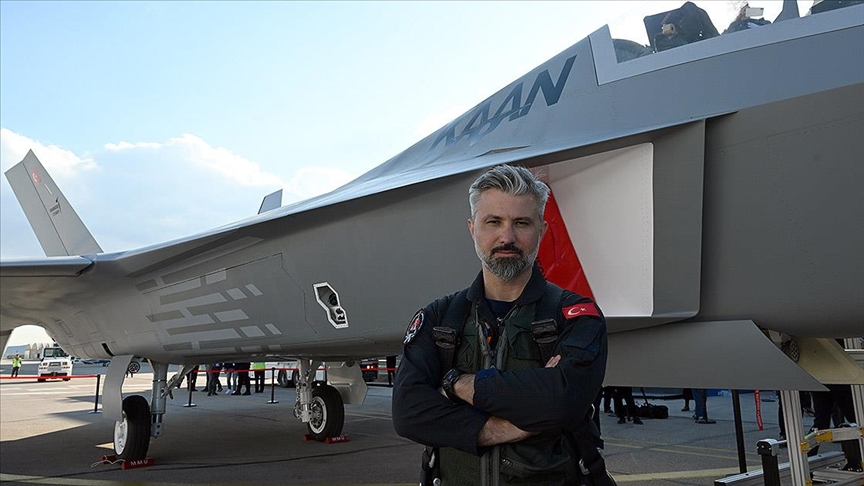Milli muharip uçağın test pilotu Gökhan Bayramoğlu, KAAN'ı AA'ya anlattı