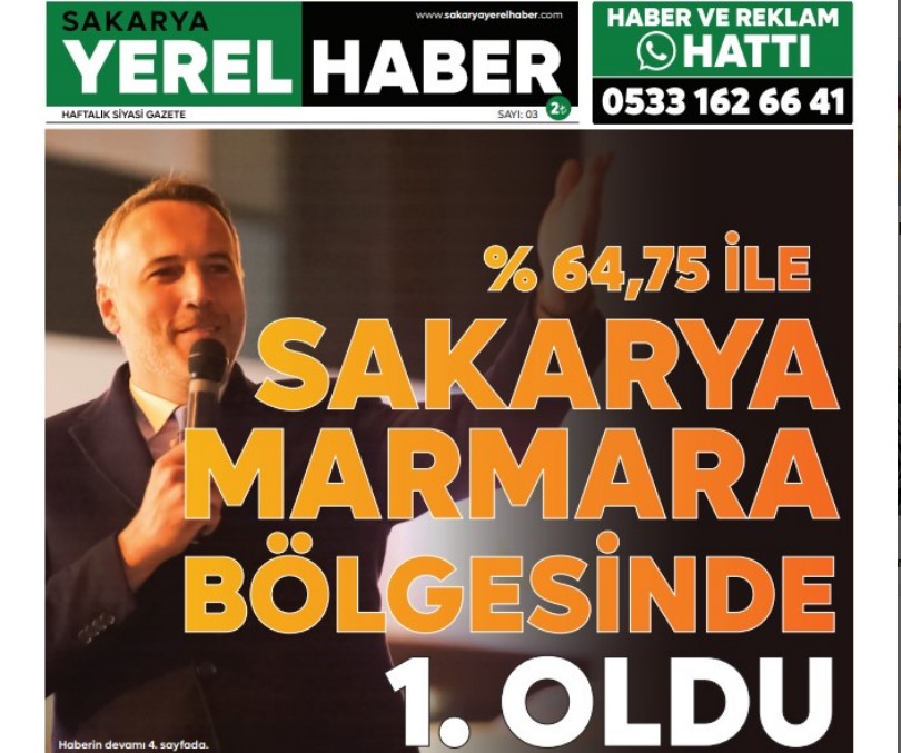 Sakarya Yerel Haber Gazetesi 3.Sayısı Çıktı