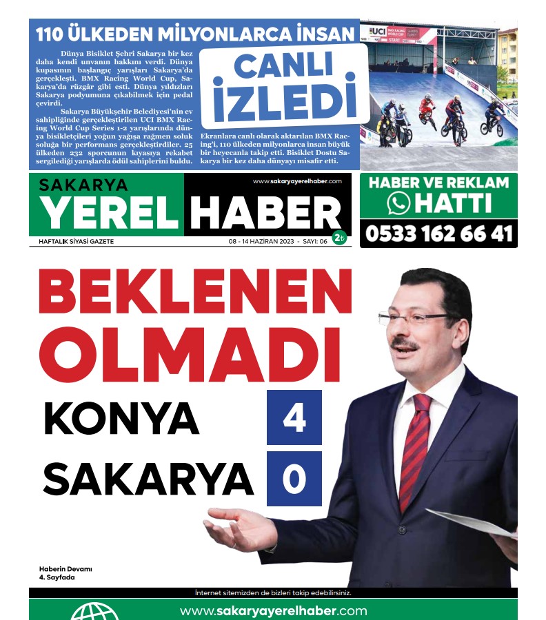 Sakarya Yerel Haber Gazetesi 6.Sayısı Çıktı