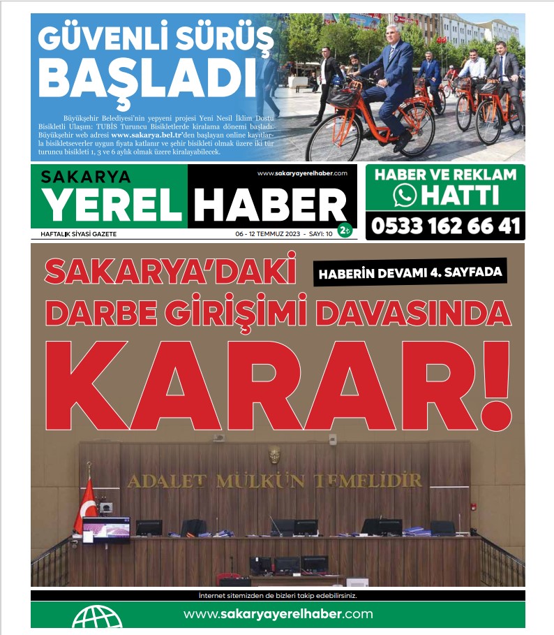 Sakarya Yerel Haber Gazetesi 10.Sayısı Çıktı