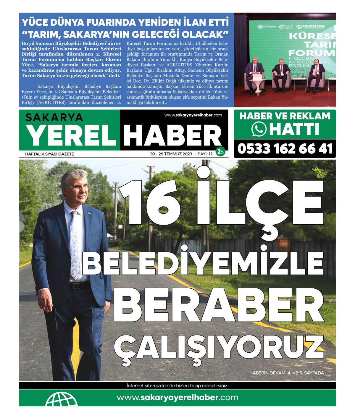 Sakarya Yerel Haber Gazetesi 12.Sayısı Çıktı