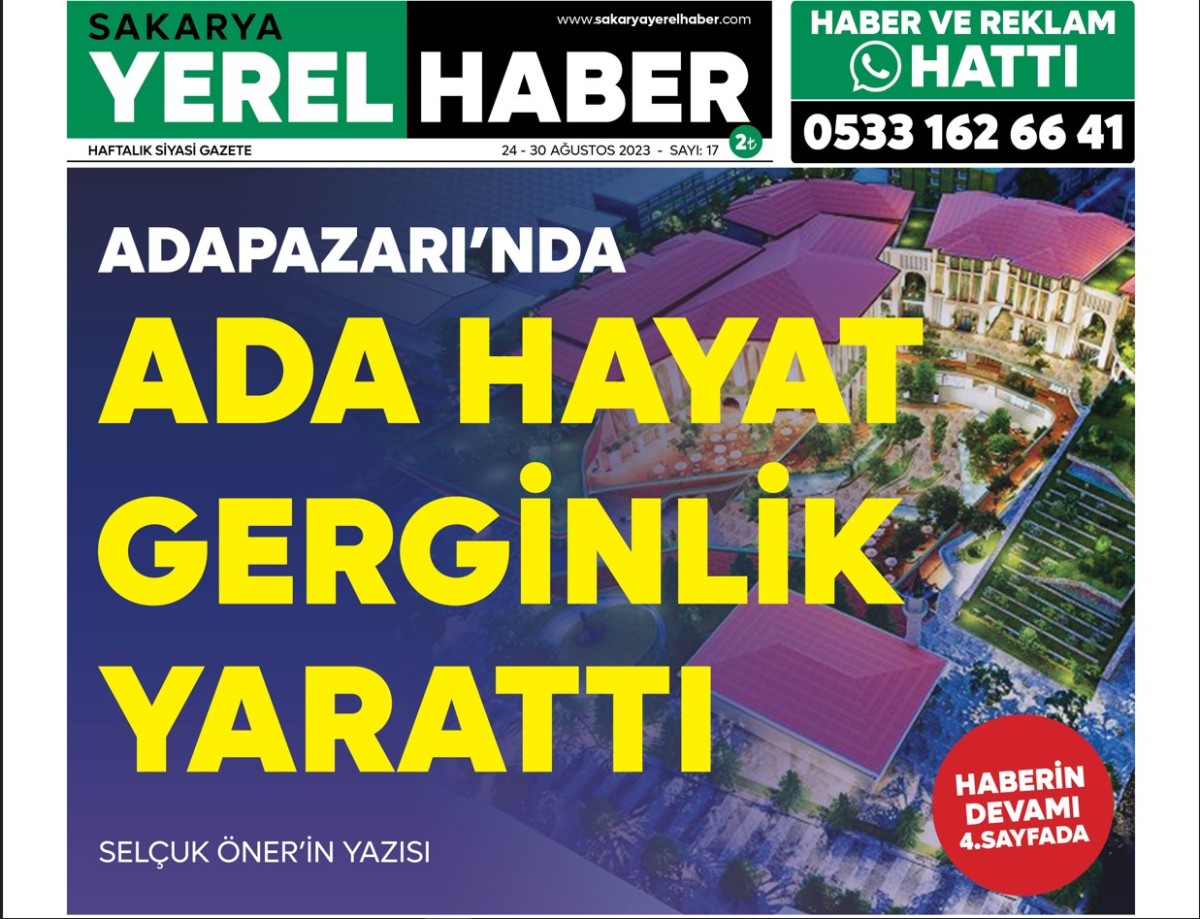Sakarya Yerel Haber Gazetesi 17.Sayısı Çıktı