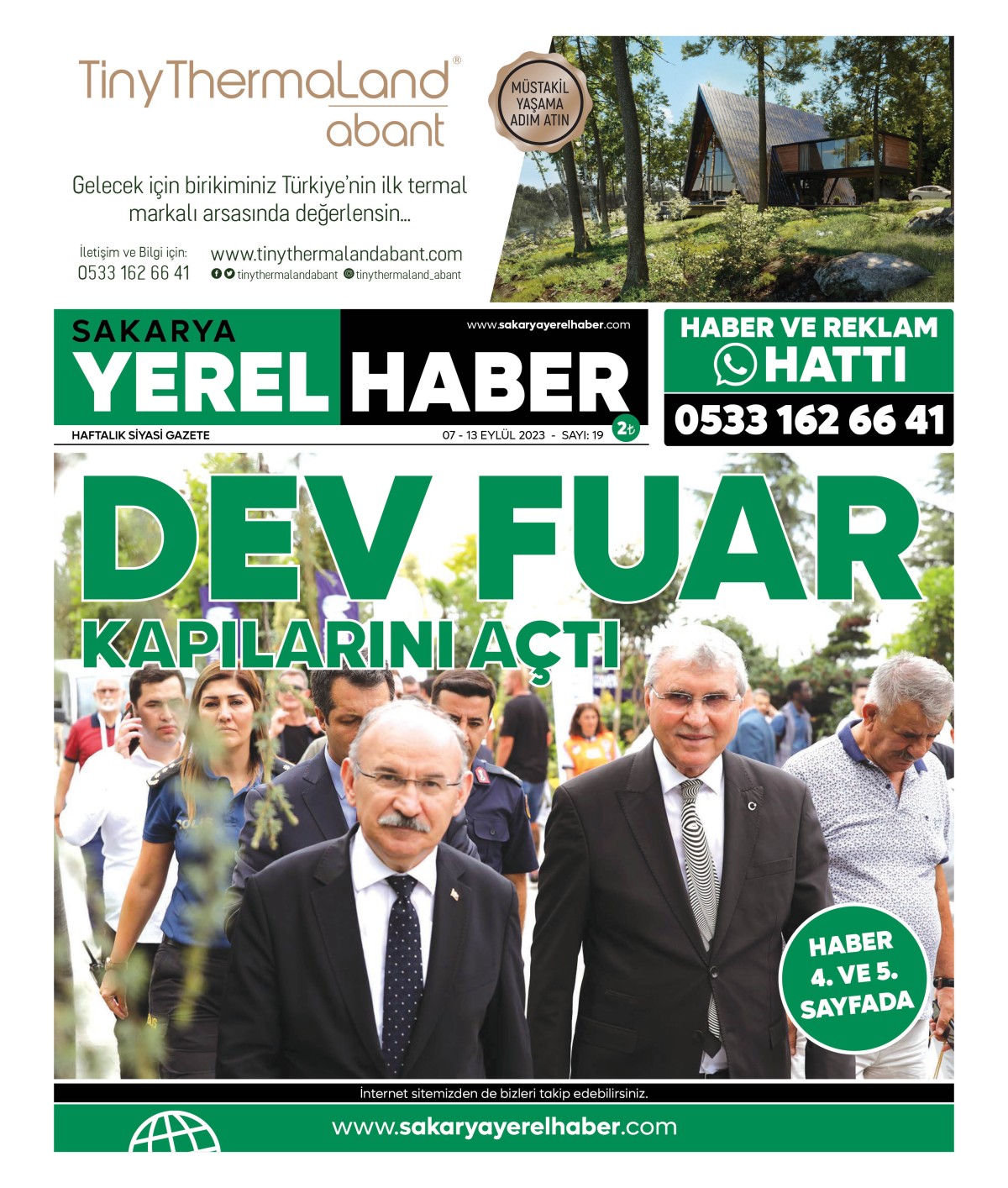 Sakarya Yerel Haber Gazetesi 19.Sayısı Çıktı