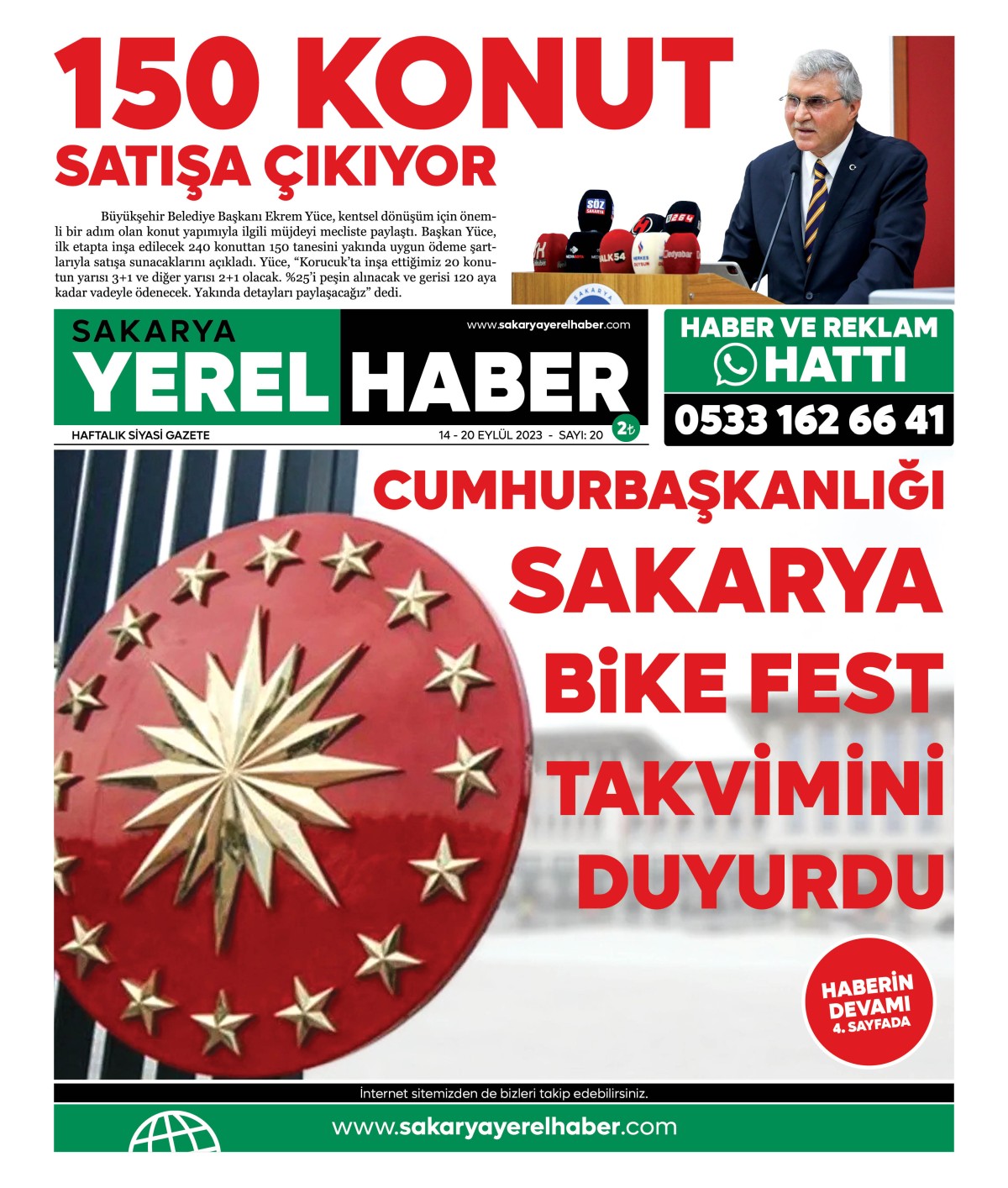 Sakarya Yerel Haber Gazetesi 20.Sayısı Çıktı