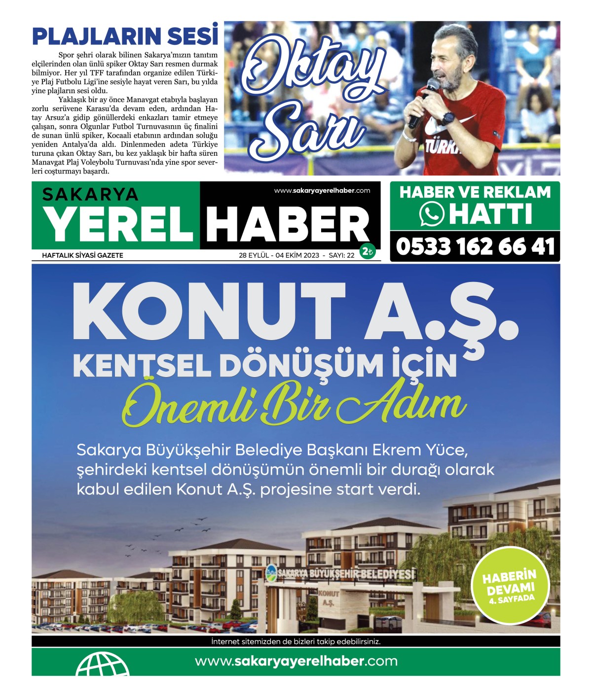 Sakarya Yerel Haber Gazetesi 22.Sayısı Çıktı
