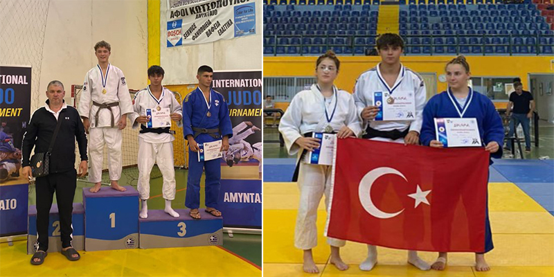 Akyazı ve Karapürçekli judocular, Yunanistan'da 6 madalya kazandı