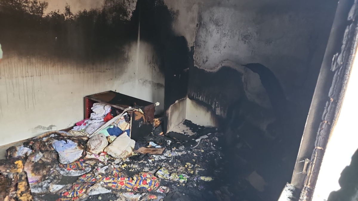 Sakarya'da evde çıkan yangında hasar oluştu