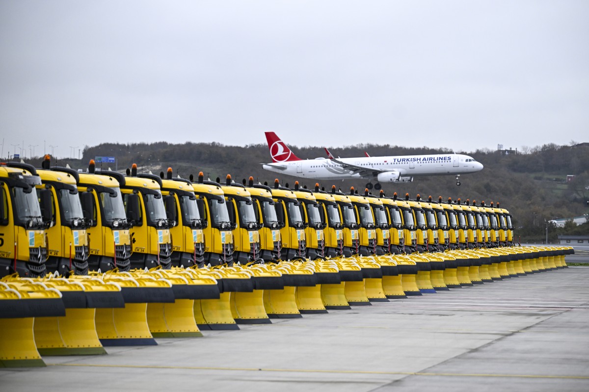 İstanbul Havalimanı'nda kış hazırlıkları tamamlandı