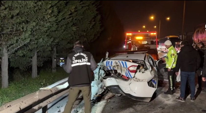 Anadolu Otoyolu'ndaki kazada şüphelilerin emniyetteki işlemleri sürüyor.