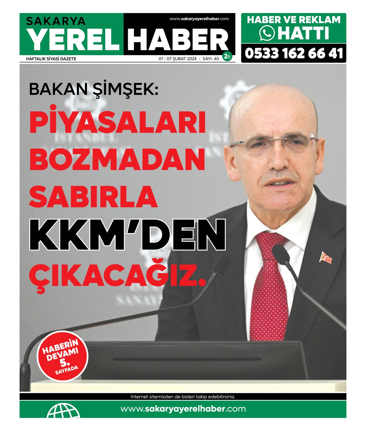 Sakarya Yerel Haber Gazetesi 40. Sayısı Çıktı