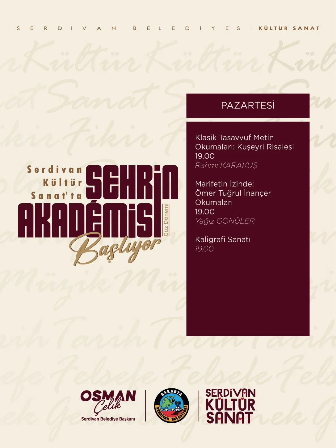 Şehrin Akademisi Yeni Döneme Mehmet Teber ile Başladı
