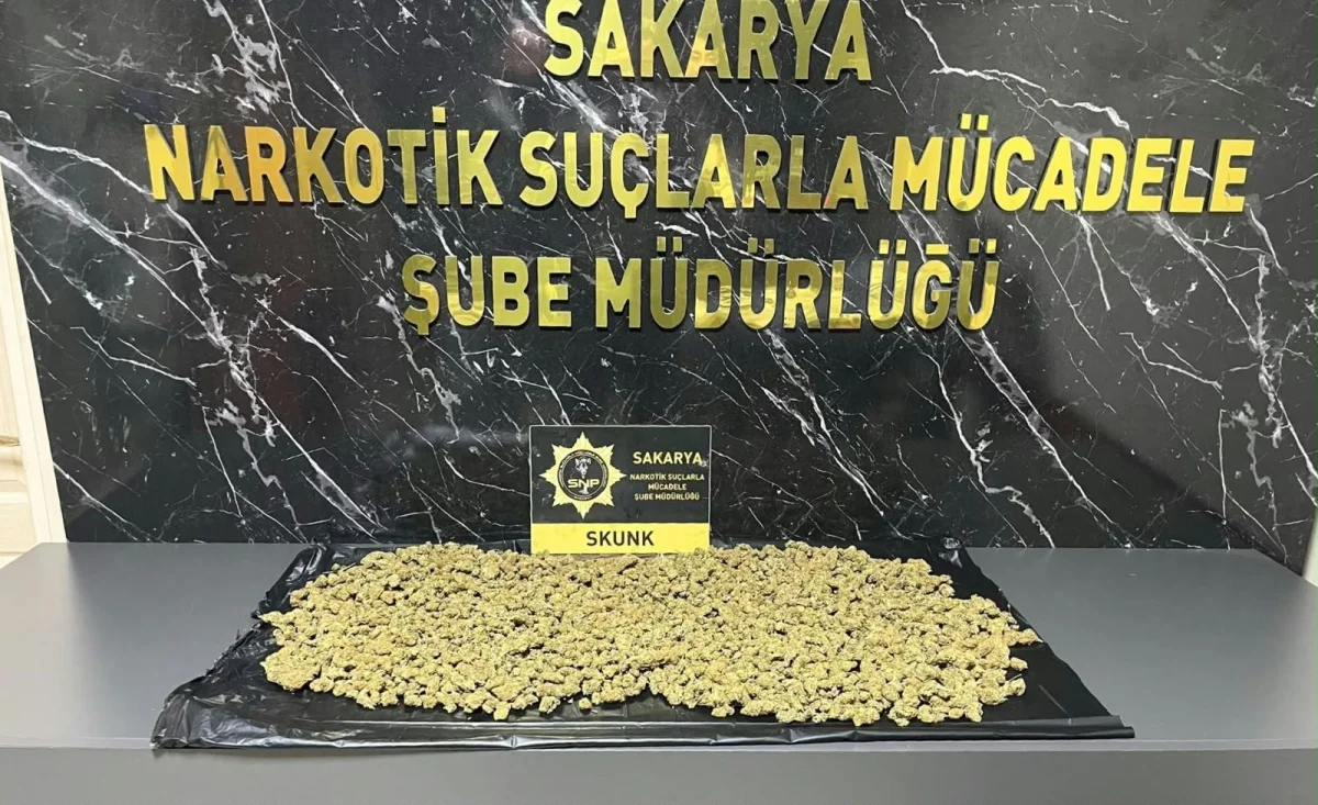 Sakarya'da otoyolda durdurulan araçta 950 gram sentetik uyuşturucu ele geçirildi