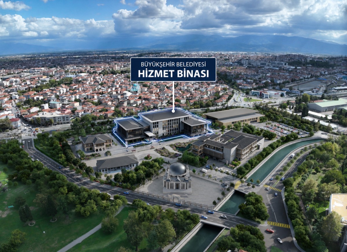 Sakarya Büyükşehir Belediyesi'nin yeni hizmet binasının detayları ve görselleri paylaşıldı