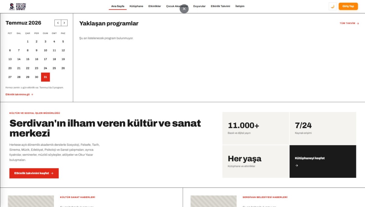 Serdivan’ın Kültür ve Sanat Hafızası Artık Tek Adreste