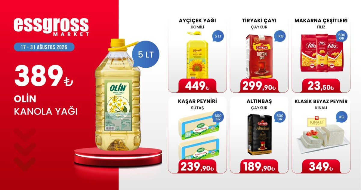 SAKARYA ESSGROSS Marketten kaçırılmayacak indirimler