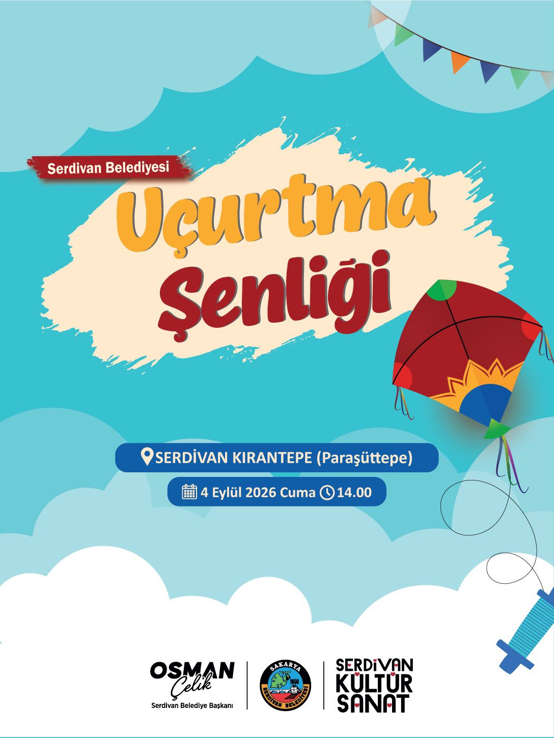 Serdivan’da Uçurtma Şenliği Coşkusu Başlıyor!