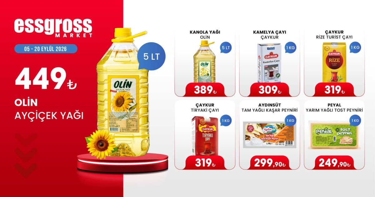 SAKARYA ESSGROSS MARKET’TE MÜTHİŞ İNDİRİMLER BAŞLADI!