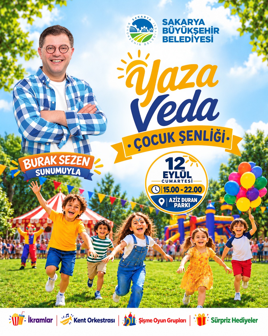 Yaza Veda Şenliği yarın Aziz Duran Parkı’nda