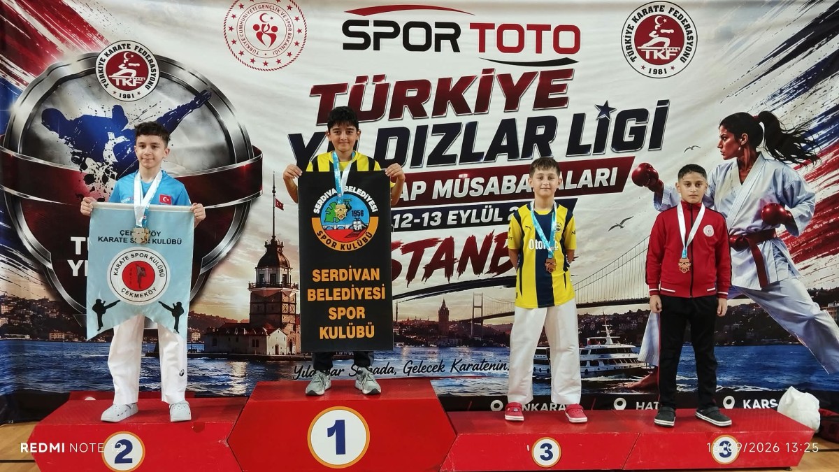 Serdivan’ın Karatecileri Türkiye Ligi’nde 20 Madalyayla Zirvede