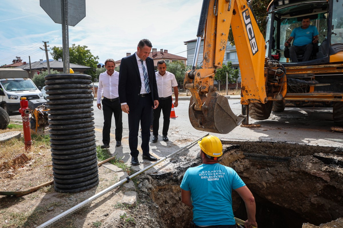 Pamukova’da içme suyu projesi tamamlandı, yağmur suyu projesinde sona gelindi