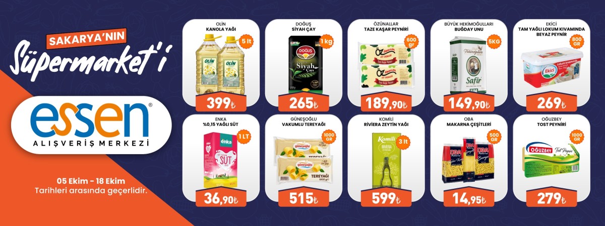 SAKARYANIN SÜPERMARKETİ ESSEN ALIŞVERİŞ MERKEZİ