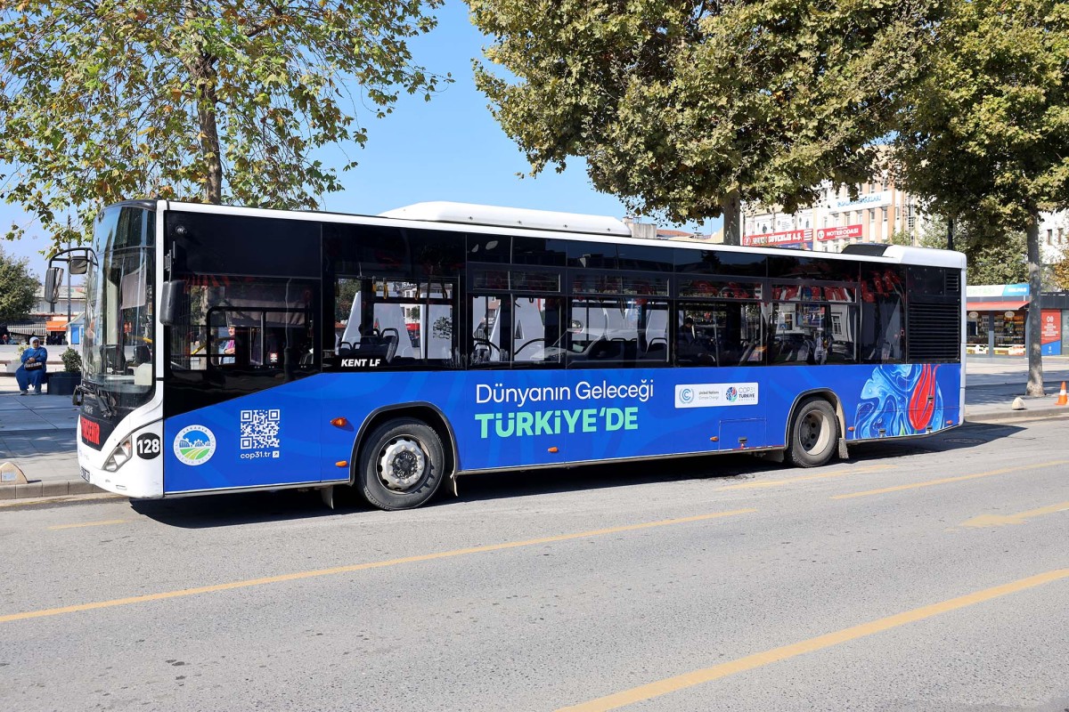 Büyükşehir otobüslerinde COP31 mesajı: Dünyanın geleceği Türkiye’de