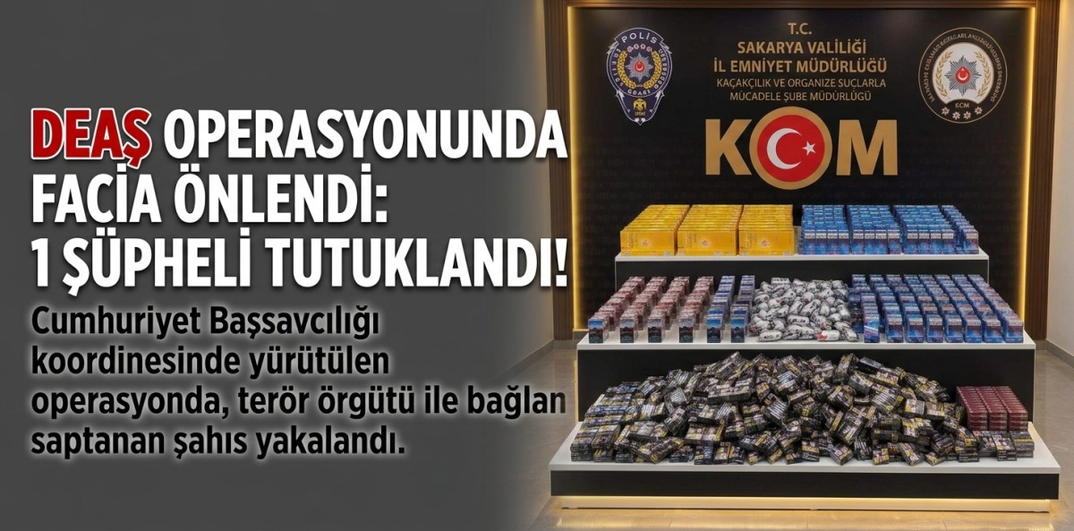 Sakarya'da kaçakçılık opearasyonunda 1 şüpheli gözaltına alındı
