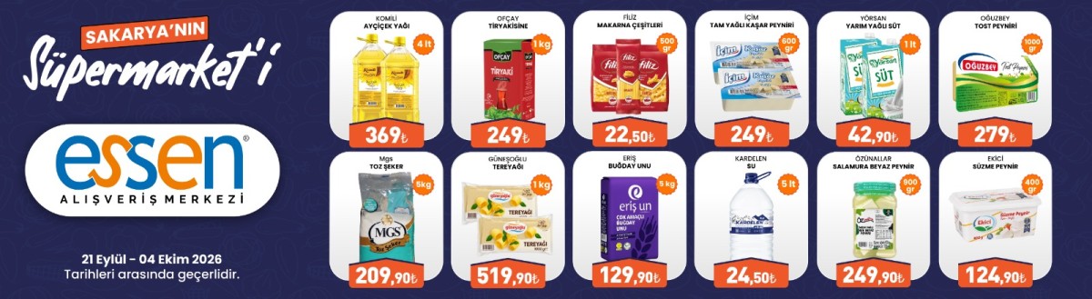 SAKARYANIN SÜPERMARKETİ ESSEN ALIŞVERİŞ MERKEZİ